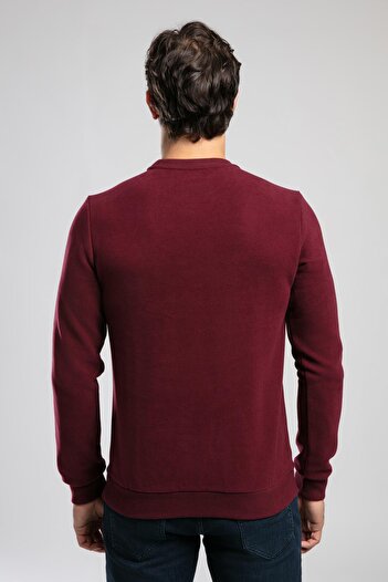 Lee Cooper Newdwade Men's O Neck Sweatshirt Claret Red