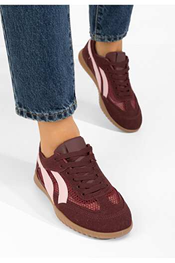 B T Shoes Bordové dámské tenisky Eusebia