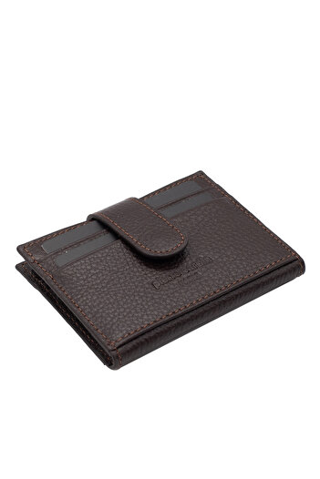 Pierre Cardin Brown Unisex Leather Card Holder 0107K6C