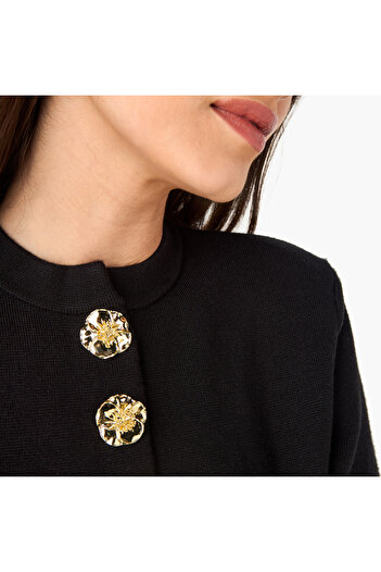 Iconic Decorative Button Cardigan