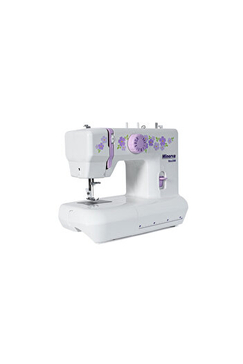 Minerva Masina de cusut electromecanica MAX20M, 13 Programe, 800 Imp/Min, 70W, Alb/Mov
