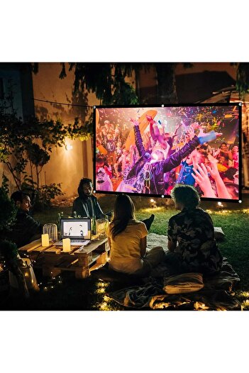 OEM Lejiada 120 inch projection screen, 305 cm, foldable HD 16:9, anti-wrinkle double-sided 265 x 149cm