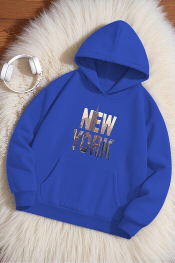 uyguntarz Φούτερ με στάμπα New York Oversize
