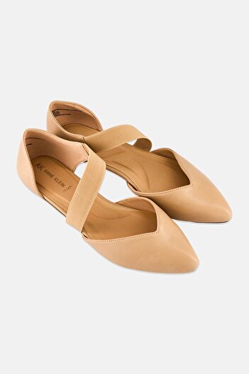 Anne Klein Women Akorsolo Slip On Flats, Beige