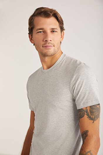 Kom James Men's Crew Neck Short Sleeve 2-Piece Tshirt