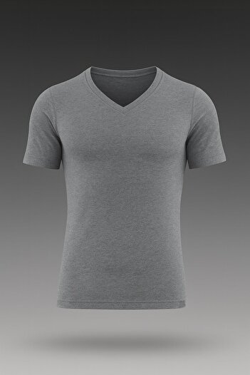 Blackspade Gray Men's Thermal Short Sleeve V-Neck Undershirt 2. Level – Winter Thermal Protective Undershirt New