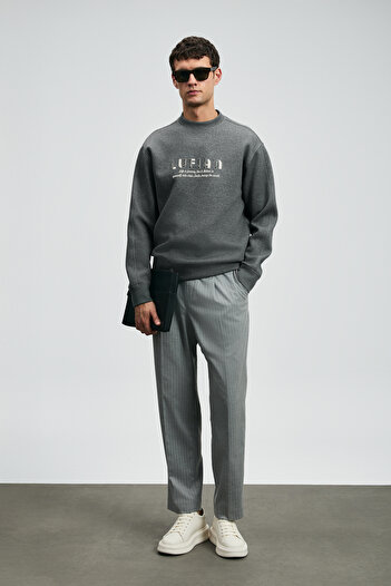 Lufian Oracle Erkek Sweatshirt Antrasit