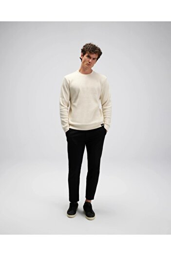Ellesse Em615-Bg Men's Beige Cotton Sweater