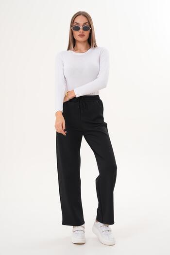 ŞİMAL Women's Wide Leg Scuba Pants 255072 -