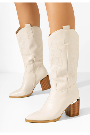 B T Shoes Καουμπόικες Μπότες Galice μπεζ