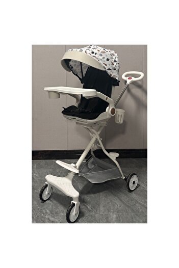 Flippy 3in1 Sport Stroller, 6-36 Months, Reversible, 360 Wheels, 32x63x95cm, Beige Cosmos Model