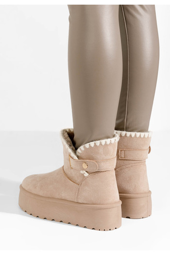 B T Shoes Μπότες με πλατφόρμα Kumla χακι
