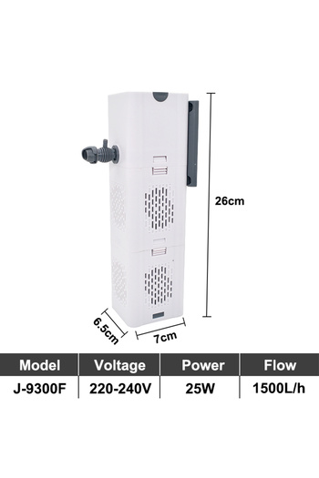 choice2 J-9300 Aquarium Filter Pump Fish Tank Submersible Silent Air Oxygen Aerator Internal Water Pump Aqua