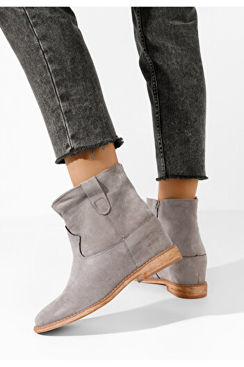B T Shoes Μποτακια πλατφορμεσ Medova V3 γκρι