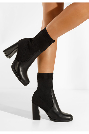 B T Shoes Černé kotníkové boty Ventilla