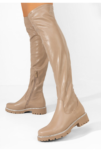 B T Shoes Ψηλές μπότες Mindy χακι