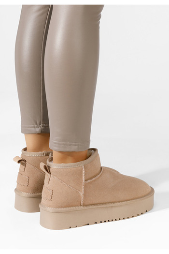 B T Shoes Khaki dámské válenky Maya