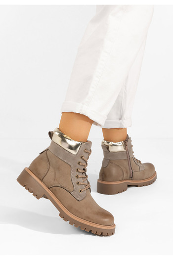 B T Shoes Αρβυλάκια γυναικεία Ruellia χακι