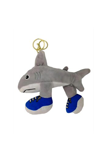 Flippy Plush Keychain Toy, Flippy, Italian Brainrot the Shark with Tralalero Tralala Legs, 18 x 14 cm