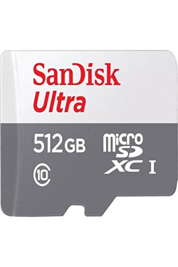 SanDisk Memory Card, 512GB, Grey and White
