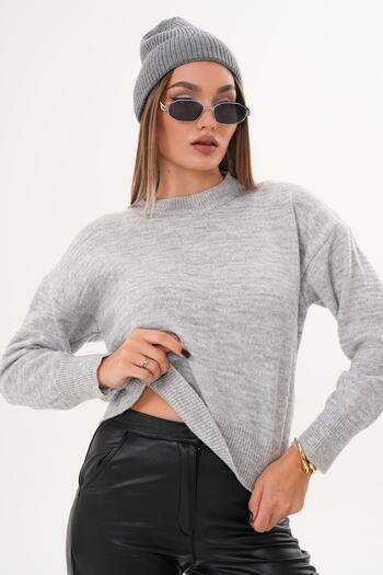 ŞİMAL Women's Crew Neck Knitwear Knitted Sweater 255292 -