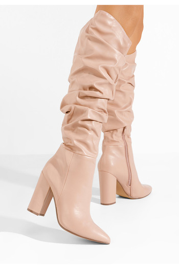 B T Shoes Tělové kozačky na podpatku Endes