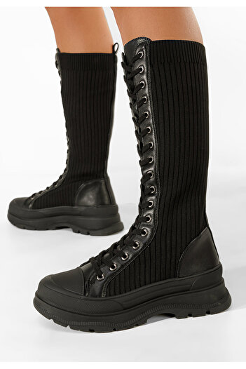 B T Shoes Bocanci inalti dama negri Vizela