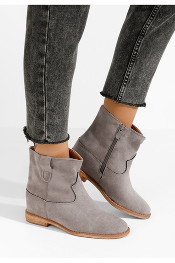 B T Shoes Μποτακια πλατφορμεσ Medova V3 γκρι