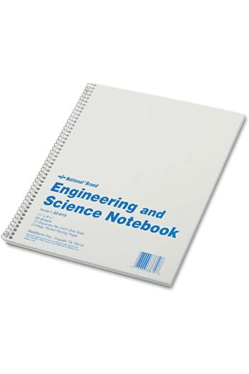STOREMAX Brfshop Engineering & Science Notebook, White, 27.9 X 21.6 cm 60 Sheets (33610) 1165984