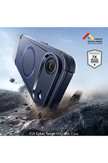 ESR Husa iPhone 17 Air Cyber Halolock, albastru