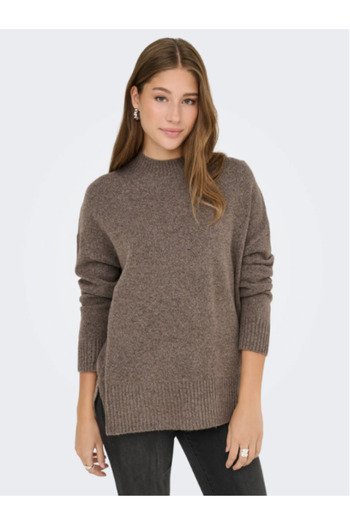 ONLY Γυναικείο πουλόβερ Oversize Onlhazel LS Highneck Overs Pull Knt Noos 15352853