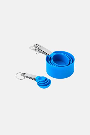 Oreo 8Pccs Measuring Spoon And Cup Set, Blue