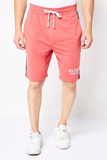 Tommy Hilfiger Men Brand Logo Basic Shorts, Red