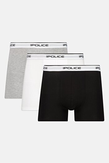 883 Police Men 3 Pack Brand Logo Boxers, Multicolor