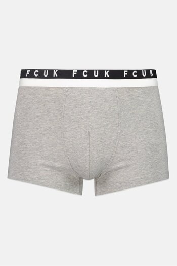 French Connection Men Brand Logo Trunks Underwear, Light Grey
