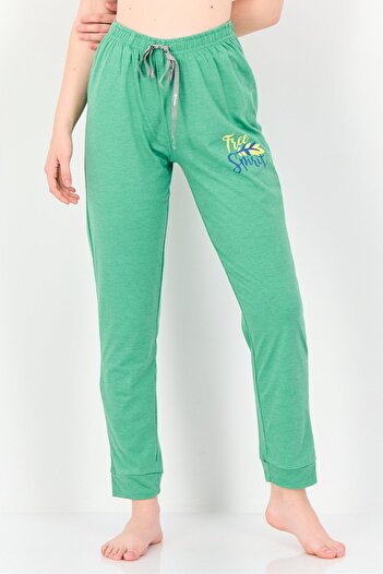 Zivame Rosaline x Women Graphic Print Pull On Pyjama Bottom, Green