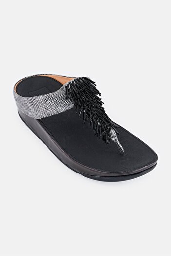 Fitflop Women Cha Cha Toe-Thong Slip On Sandal, Grey