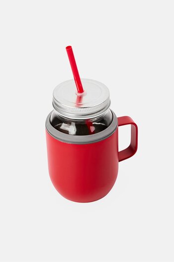 Asobu Vacuum Insulated Mason Jar Cooler 540ml, Red