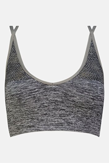 Triumph Women Yarn Dye Padded Bralette, Grey