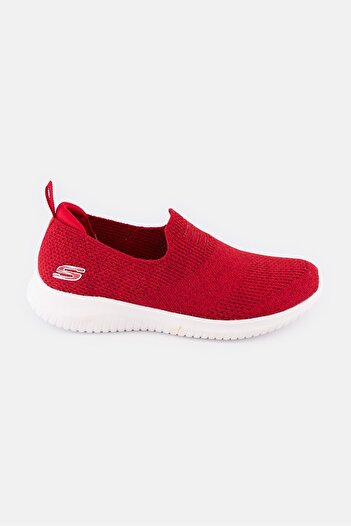 SKECHERS Women Ultra Flex Slip On Shoes, Red