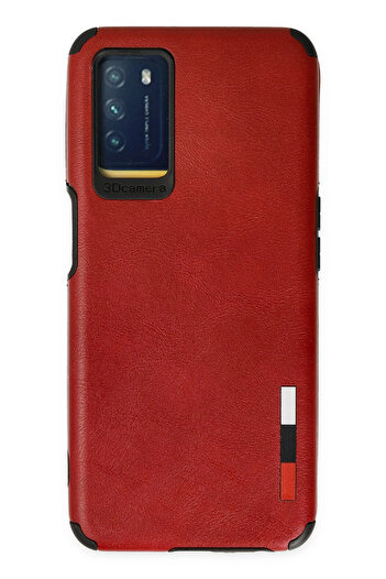 NewFace A16 Case Loop Leather Silicone - Red Alsat