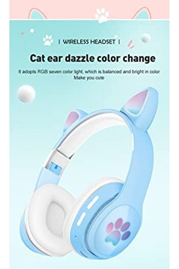 Zen Store Wireless Headphones for Girls Bluetooth 5.0 Over Ear Headset With Hi-fi Stereo Bass Supports 3.5mm W
