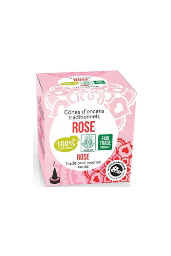 Aromandise Vonné kornouty - růže, indická, 12 ks.