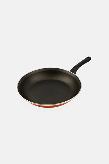iBiLi New Orange Vitrified Enamelled Steel Frying Pan, Orange