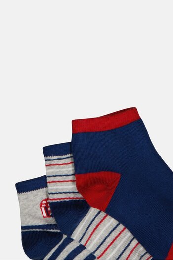 MUDD Kids Boy 5 Pairs Graphic Print Quarter Sock, Multicolor
