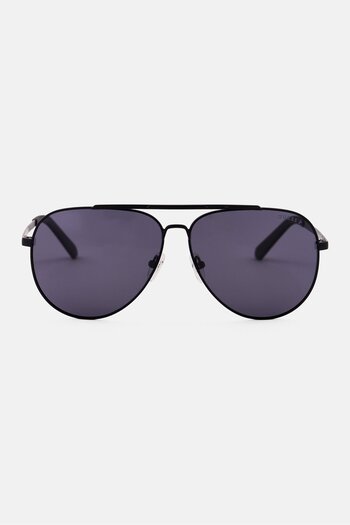 Guess Men GU0005902D62 Aviator Sunglasses, Black