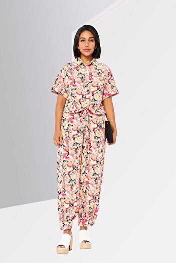 Stella McCartney Women Floral Print Short Sleeve Jumpsuit, Multicolor