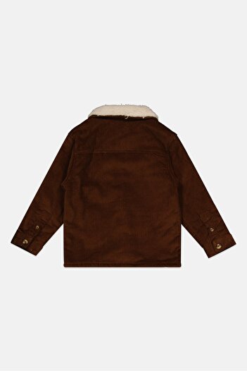 BENCH Kids Boy 3 Pieces Brand Logo Jacket, Long Sleeve T-Shirt And Chino Pants, Brown Combo