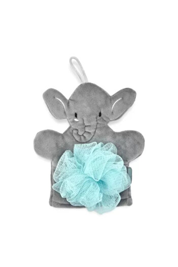 Babyjem Bath Glove Sponge Elephant, BabyJem, 9 x 11 cm (Color: Gray)