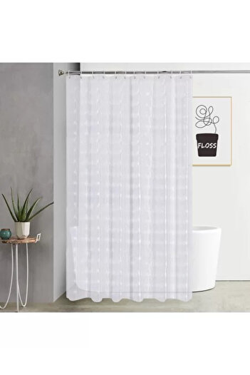 Avex Semi-transparent shower curtain made of PEVA, size 180 x 180 cm
